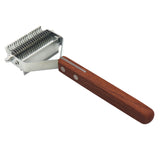 2 in 1 Dematting Undercoat Rake for Dogs & Cats, Deshedding Comb for Home Grooming, Efficiently Remove Loose Hair