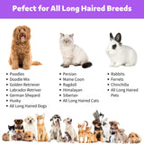 2 in 1 Dematting Undercoat Rake for Dogs & Cats, Deshedding Comb for Home Grooming, Efficiently Remove Loose Hair