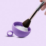 Silicone Makeup Brush Cleaner Bowl,Reusable Cosmetic Brush Cleaning Bowl, Easy To Use Silicone Makeup Brush Cleaning Mats In Australia - Darrahopens
