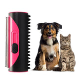 Dog Hair Comb Lint Roller Puppy Cleaning Brush Cats Hair Sofa Carpet Cleaner Brushes Pet Rolling Comb Pet Brushes(Red) In Australia - Darrahopens