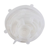 6pcs Reusable Silicone Stretch Lids - Food Huggers - Dishwasher, Microwave & Freezer Safe - Food Grade Reusable Bowl Covers