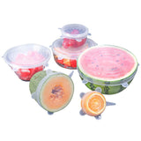 6pcs Reusable Silicone Stretch Lids - Food Huggers - Dishwasher, Microwave & Freezer Safe - Food Grade Reusable Bowl Covers In Australia - Darrahopens