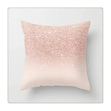 Rose Gold Pillowcase Polyester Pillow Case Home Sofa Throw Pillow Cover Short Plush Velvet Bed Decoration(2pcs)（Pillow case only） In Australia - Darrahopens