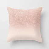 Rose Gold Pillowcase Polyester Pillow Case Home Sofa Throw Pillow Cover Short Plush Velvet Bed Decoration(2pcs)（Pillow case only）