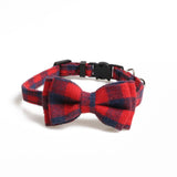 Luxury Cat Collars with Bow Tie and Bell | Safe Quick Release Breakaway Buckle | Cat Collars (2pcs necklace)