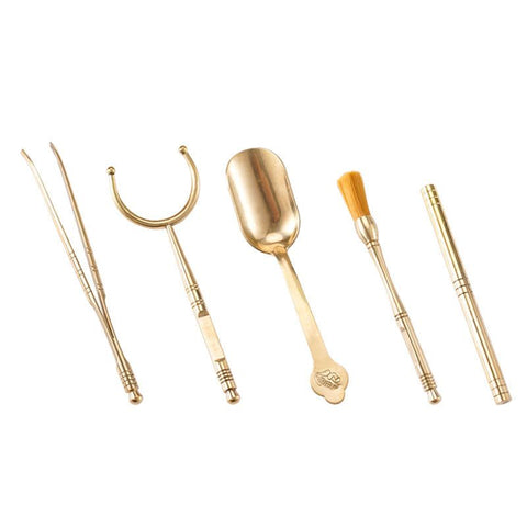 Tea Tongs Bamboo Tea Accessories Gongfu Tea Ceremony Tea Tweezers Gong Fu Tea Tools Bamboo Tea Utensils Matcha Tea Kit Tea (5pc)