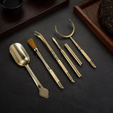 Tea Tongs Bamboo Tea Accessories Gongfu Tea Ceremony Tea Tweezers Gong Fu Tea Tools Bamboo Tea Utensils Matcha Tea Kit Tea (5pc) In Australia - Darrahopens