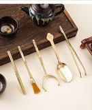 Tea Tongs Bamboo Tea Accessories Gongfu Tea Ceremony Tea Tweezers Gong Fu Tea Tools Bamboo Tea Utensils Matcha Tea Kit Tea (5pc)