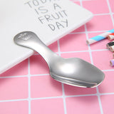 Small Salt Spoon Short Stainless Steel Silver Mini Scoop for Jars, Jam, Spices, Condiments, Seasoning, Sugar, Honey, Coffee, Tea