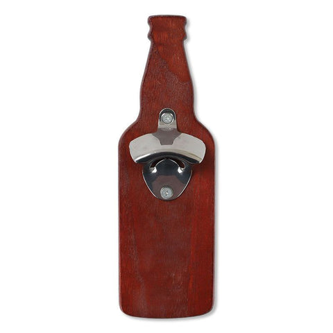 Beer Bottle Opener, Wooden Unique Gift Auto Snap 2 Pcs Fridge Bottle Opener for Brick for Cement for Metal Wall
