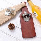 Beer Bottle Opener, Wooden Unique Gift Auto Snap 2 Pcs Fridge Bottle Opener for Brick for Cement for Metal Wall In Australia - Darrahopens