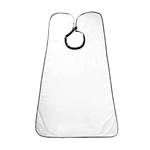 Beard Trimming Catcher, Beard Hair Catcher for Men Shaving, Non-Stick Beard Apron Cape Grooming Cloth, with Suction Cups - White