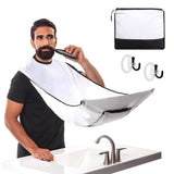 Beard Trimming Catcher, Beard Hair Catcher for Men Shaving, Non-Stick Beard Apron Cape Grooming Cloth, with Suction Cups - White In Australia - Darrahopens