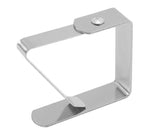 Stainless Steel Home Kitchen Teapot Table Cloth Holders Clip Clamp 4pcs Silver Tone Cloth Clip/Holders Premium Table Cover