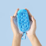 Silicone Body Brush - Exfoliating Bath Scrubber-Soft Shower Loofah for Kids and Adults - Alternative to Traditional Back(2pcs)