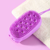 Silicone Body Brush - Exfoliating Bath Scrubber-Soft Shower Loofah for Kids and Adults - Alternative to Traditional Back(2pcs) In Australia - Darrahopens