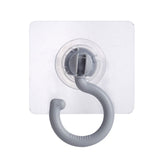 3 Pack Traceless Wall Adhesive Hook，Rotate Ceiling Adhesive Hook，Towel Hook,Waterproof Bathroom Kitchen Heavy Duty Self Adhesive