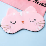 Sleeping Eye Mask Soft Plush Cartoon Cat Blindfold Comfortable Animal Eye Cover Funny Novelty Sleeping Eye Shade for Women Men In Australia - Darrahopens