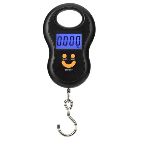 Portable Luggage Scale/Suitcase Scale Backlit LCD Display with Fishing Hanging Hook for Home Travel Outdoor Black In Australia - Darrahopens
