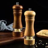 Wood Salt and Pepper Grinder Set, Manual Mills with Acrylic Window, Adjustable Ceramic Grinding , 2 Pack In Australia - Darrahopens