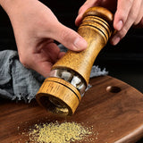 Wood Salt and Pepper Grinder Set, Manual Mills with Acrylic Window, Adjustable Ceramic Grinding , 2 Pack In Australia - Darrahopens