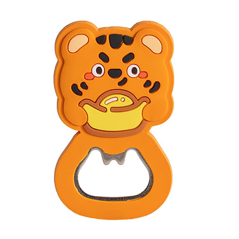 Bottle Opener, Magnetic Cartoon Animal Shape Strong PVC Metal Multifunction Beer Opener for Home Party Office(Tiger) In Australia - Darrahopens