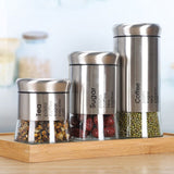 Round clear glass jars Kitchenware Grocery storage jars Tea jars Food storage jars  Airtight Food Storage Container （3pcs） In Australia - Darrahopens