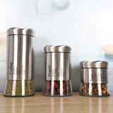 Round clear glass jars Kitchenware Grocery storage jars Tea jars Food storage jars  Airtight Food Storage Container （3pcs） In Australia - Darrahopens