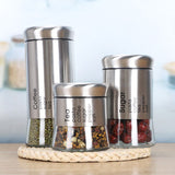 Round clear glass jars Kitchenware Grocery storage jars Tea jars Food storage jars  Airtight Food Storage Container （3pcs） In Australia - Darrahopens