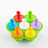 Seven-hole Silicone Food Supplement Box Sealed Crisper Silicone Popsicle Ice Grid Molded Ice Box Ice Cream Mold (2pcs） In Australia - Darrahopens