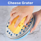 Cheese Grater,Grater Lemon with Food Storage Container & Lid Grinder Grater for kitchen-Perfect For Hard Parmesan,Ginger, (Blue) In Australia - Darrahopens