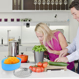 Cheese Grater,Grater Lemon with Food Storage Container & Lid Grinder Grater for kitchen-Perfect For Hard Parmesan,Ginger, (Blue) In Australia - Darrahopens