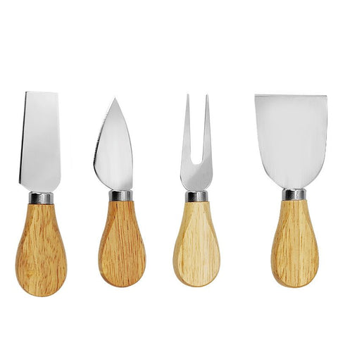 4 Cheese Knives Set - Cheese Knife,Cheese Fork,Cheese Slicer,Butter Knife - Mini Premium Stainless Steel Cheese Knife Set In Australia - Darrahopens