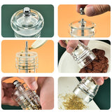 Acrylic Pepper Pepper Mill,Adjustable Coarseness,Ceramic Grinding Mechanism and That Can Be Used for Pepper, Cumin - 6 Inch In Australia - Darrahopens