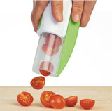 Grape Strawberry Comfort Grip Portable Food Grade Multifunction Efficient Small Kitchen Fruit For Tomato Grape (Green)