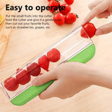 Grape Strawberry Comfort Grip Portable Food Grade Multifunction Efficient Small Kitchen Fruit For Tomato Grape (Green)