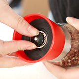 High Grips Glass Salt And Pepper Grinder Mill Set with Adjustable Coarseness Sauce Bottle Glass Seasoning Pot Containers（2pcs） In Australia - Darrahopens