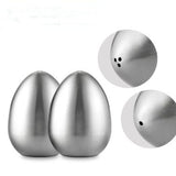 2 Pcs Pepper Dispenser Egg Shape Pepper Shaker Hole Condiment Jar Stainless Steel Kitchen Seasoning Salt Jar Airtight Decorative In Australia - Darrahopens