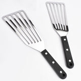 Fish Spatula, 2 Pack Stainless Steel Metal Spatula, Slotted Spatulas for Cooking, Flipping, Turning, Frying and Grilling
