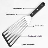 Fish Spatula, 2 Pack Stainless Steel Metal Spatula, Slotted Spatulas for Cooking, Flipping, Turning, Frying and Grilling