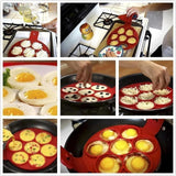 Silicone Pancake Mold,Pancake,Cook Pancake,Cook Pancake Maker, Flip'N'Cook, Silicone Pancake Molds Fried Egg Mold Reusable In Australia - Darrahopens