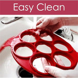 Silicone Pancake Mold,Pancake,Cook Pancake,Cook Pancake Maker, Flip'N'Cook, Silicone Pancake Molds Fried Egg Mold Reusable