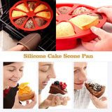 Non-stick Cake Baking Mold, Triangle 8 Cavity Pizza Pan, Food-grade Silicone Mold Specialty and Novelty Cake Pan for Brownies In Australia - Darrahopens
