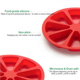 Non-stick Cake Baking Mold, Triangle 8 Cavity Pizza Pan, Food-grade Silicone Mold Specialty and Novelty Cake Pan for Brownies
