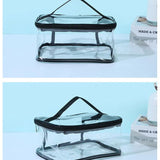 Clear Lunch Box For Women And Men See Through Zipper Handbag Clear Bag For Work, Travel,Airport,Concerts,Sports,Stadium Approved
