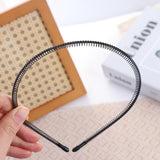 Men's Slicked Back Headband, Outdoor Sports Fashion Pigtail Hair Band/Never Paint-shedding Metal Head Buckle Clip for Mens(2pcs) In Australia - Darrahopens