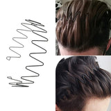 Men's Slicked Back Headband, Outdoor Sports Fashion Pigtail Hair Band/Never Paint-shedding Metal Head Buckle Clip for Mens(2pcs) In Australia - Darrahopens