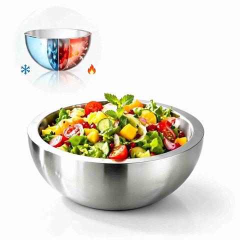 1 Pack Dip Chiller Bowl, 70oz Stainless Steel Double Walled Insulated Ice Serving Bowl for Parties Salsa, Guacamole, Condiments, Sauces, Salad & Food Hot or Cold In Australia - Darrahopens