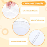 200PCS Clear Plastic Plates, 9" Disposable Dessert Plates with 200PCS Forks, Round Appetizer Plates, Plastic Dinner Plates for Party, Wedding