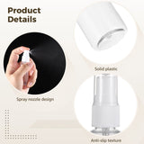 200PCS Travel Spray Bottle, 30ml/1oz Transparent Plastic Mini Spray Bottles for Perfume Cosmetic, Travel Size with 10 Funnels, Convenient Refillable, Leak-proof Design